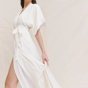 Reformation White / Cream Winslow Dress